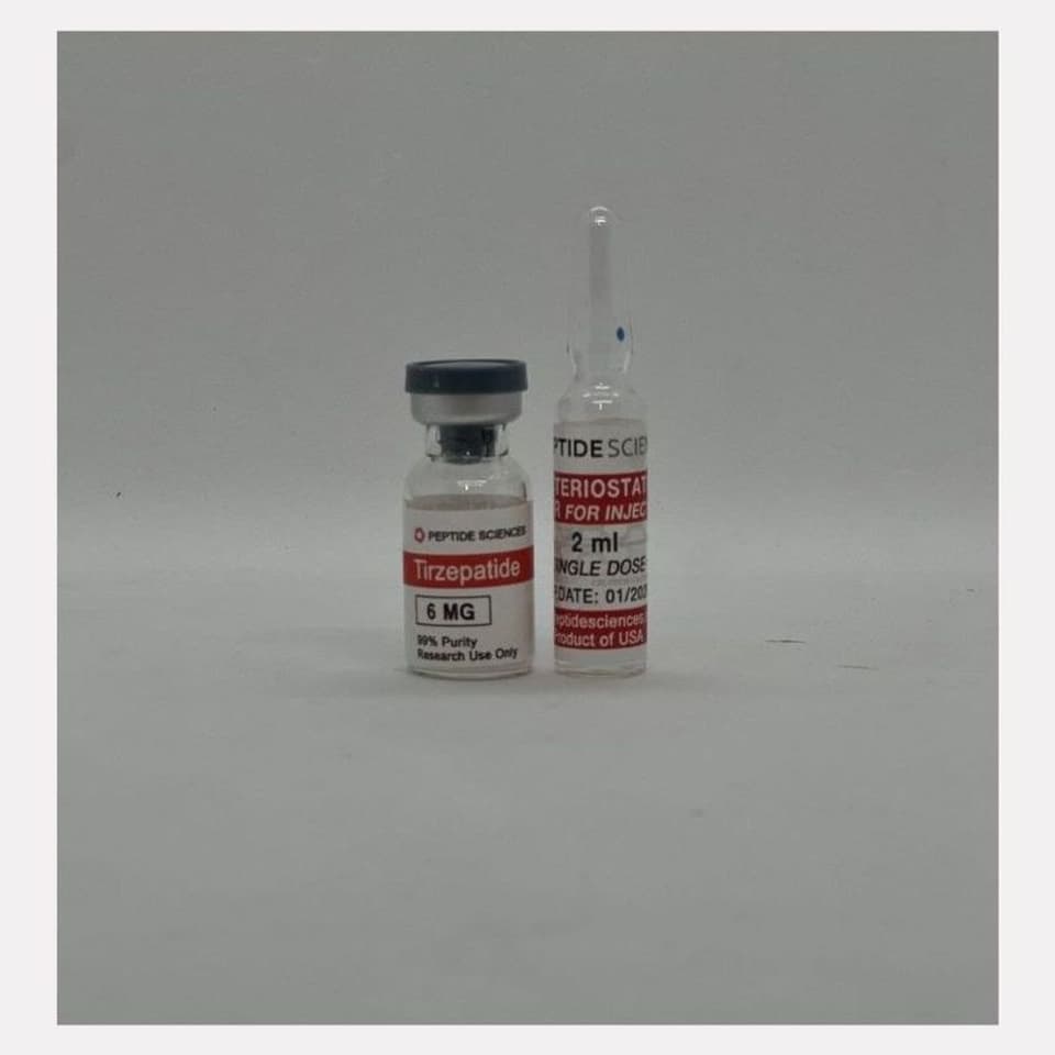 Tirsepatide Tirsepatide (6 mg) PeptideSciences